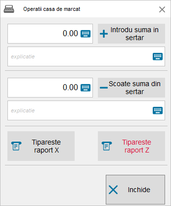 Operatii casa de marcat